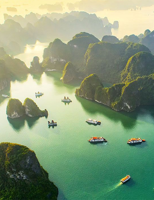 MUSLIM TOUR VIETNAM FANSIPAN MOUNTAIN – HALONG BAY 5 HARI