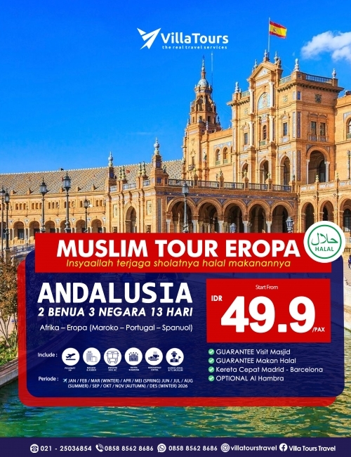 AMAZING ANDALUSIA (MAROKO + PORTUGAL + SPANYOL) 13 HARI