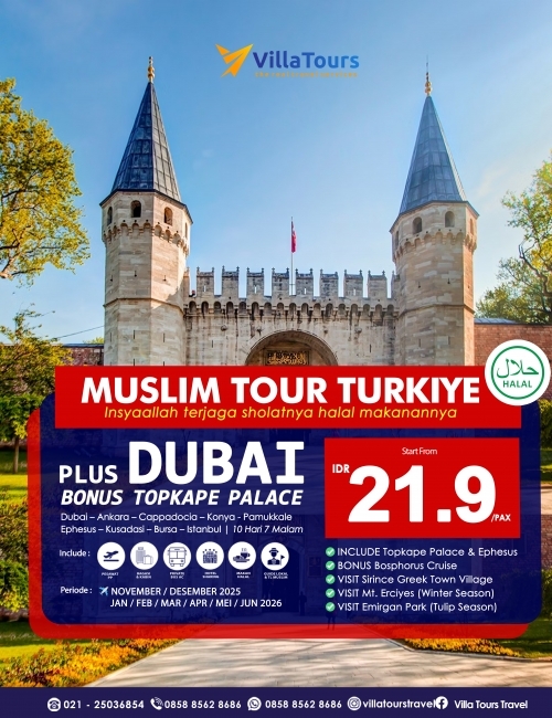 AMAZING TURKI PLUS DUBAI EXCLUSIVE TOPKAPE PALACE & EPHESUS 10 HARI
