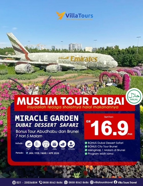 DUBAI ABUDHABI BONUS DESSERT SAFARI + CITY TOUR BRUNEI 7 HARI