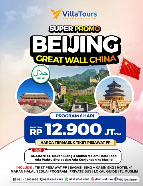 MUSLIM TOUR BEIJING GREAT WALL CHINA 6 HARI
