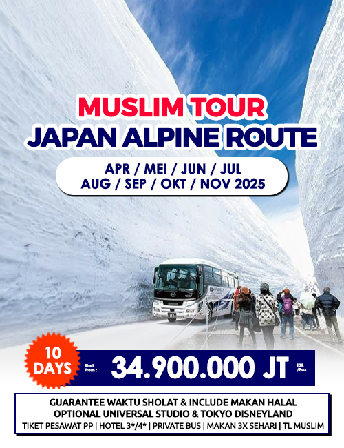 MUSLIM TOUR JAPAN ALPINE ROUTE 10 HARI