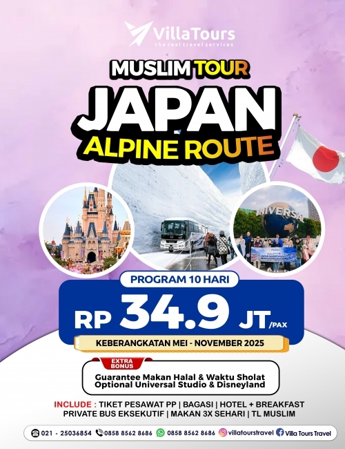 MUSLIM TOUR JAPAN ALPINE ROUTE 10 HARI