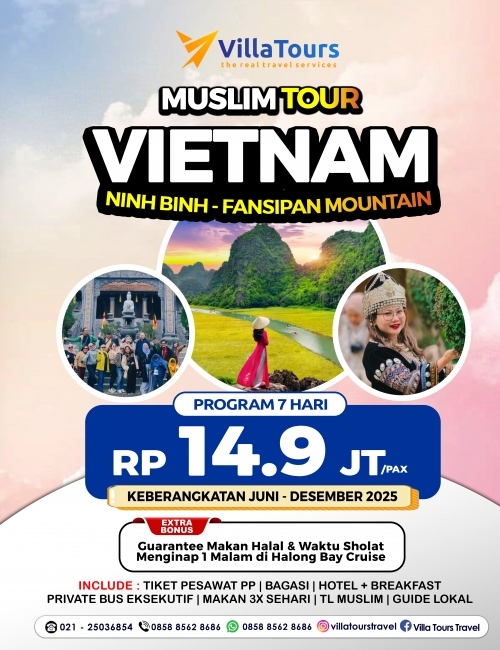 MUSLIM TOUR VIETNAM NINH BINH - HALONG BAY CRUISE 7 HARI