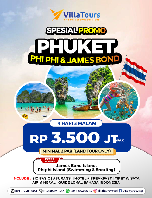 PHUKET PHI PHI & JAMES BOND ISLAND 4 HARI SIC LANDTOUR ONLY
