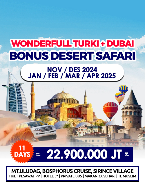 WONDERFULL TURKI PLUS DUBAI BONUS DESERT SAFARI DUBAI 11 HARI