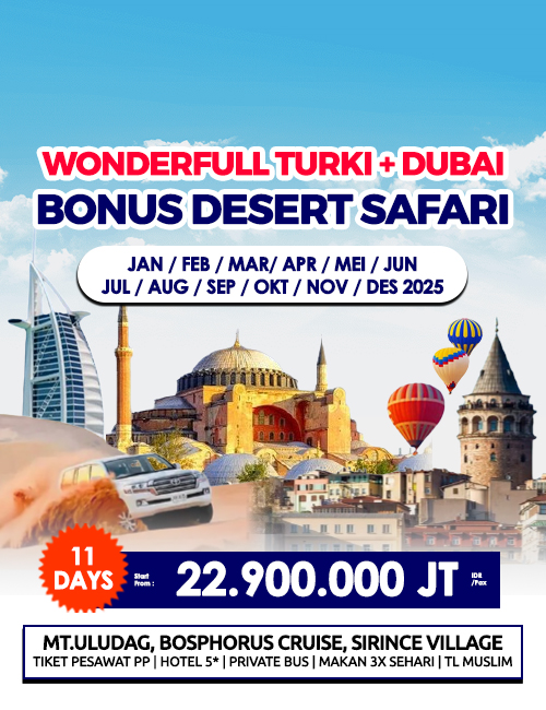 WONDERFULL TURKI PLUS DUBAI BONUS DESERT SAFARI DUBAI 11 HARI